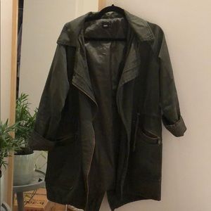 ASOS dark (hunter) green lined parka